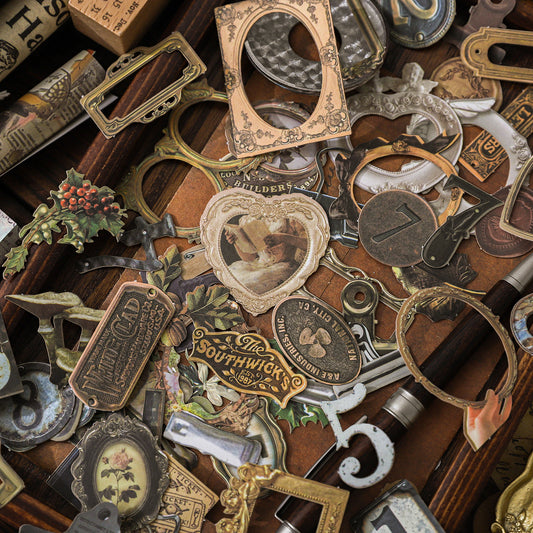 Handmade Treasure Box Sticker 20pcs