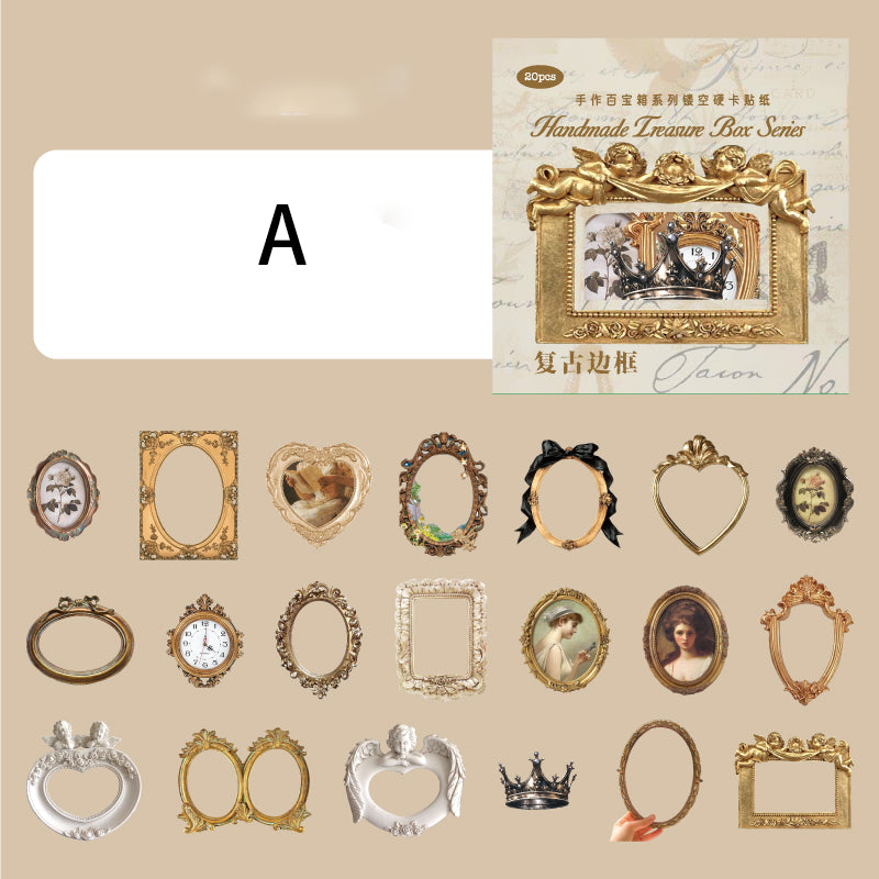 Handmade Treasure Box Sticker 20pcs