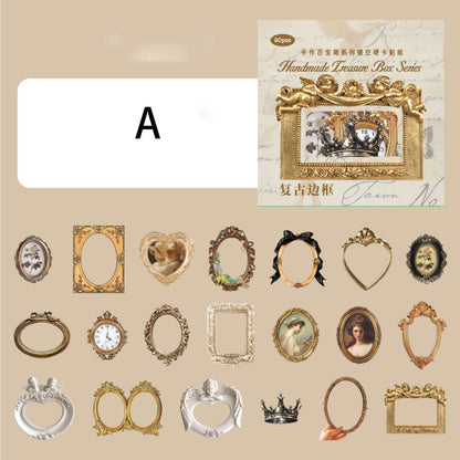 Handmade Treasure Box Sticker 20pcs