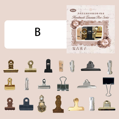 Handmade Treasure Box Sticker 20pcs