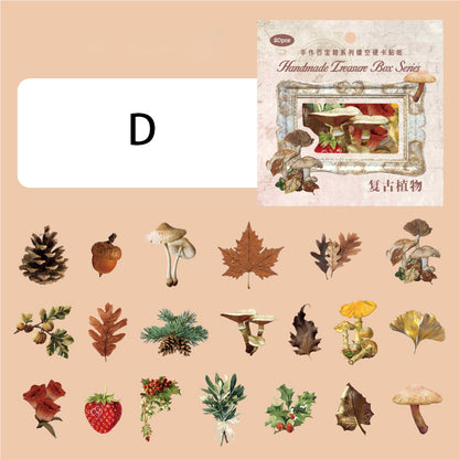 Handmade Treasure Box Sticker 20pcs