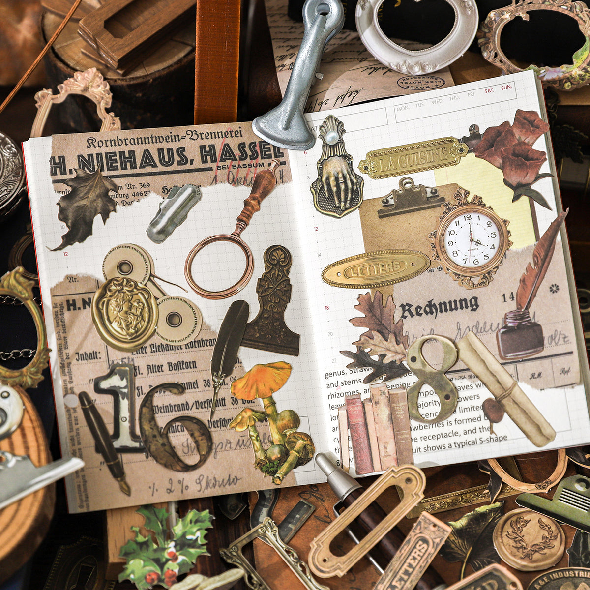 Handmade Treasure Box Sticker 20pcs