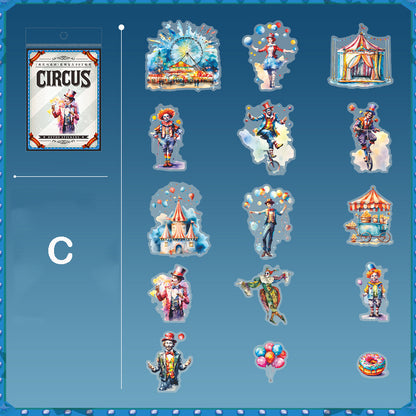 Happy Circus Stickers 15pcs