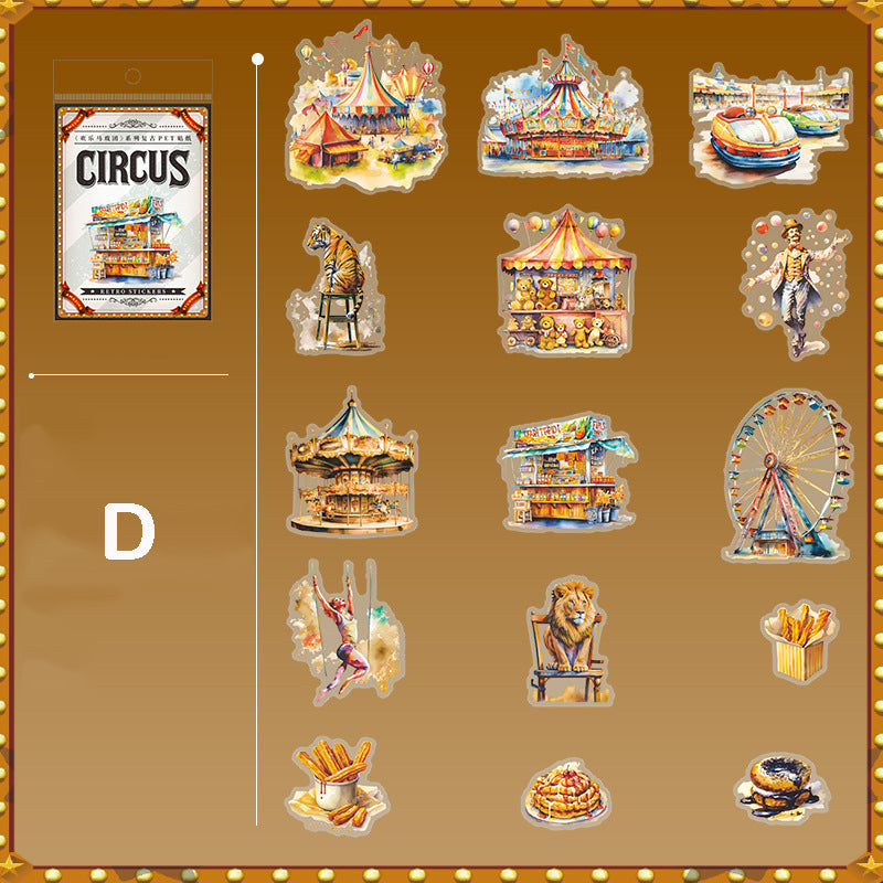 Happy Circus Stickers 15pcs