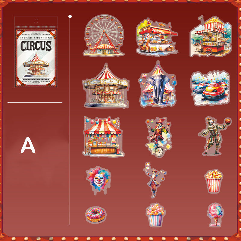 Happy Circus Stickers 15pcs