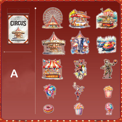 Happy Circus Stickers 15pcs