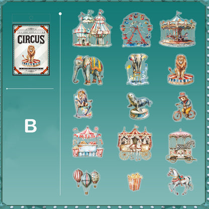 Happy Circus Stickers 15pcs