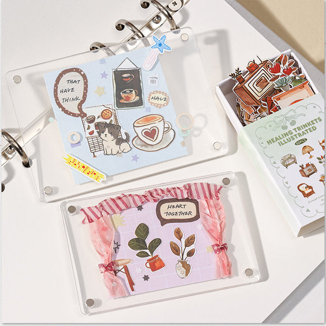 Healing Trinkets Illustrated Sticker 60pcs