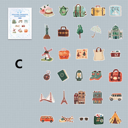 Healing Trinkets Illustrated Sticker 60pcs