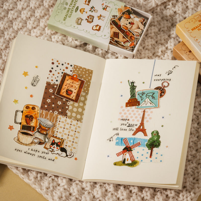 Healing Trinkets Illustrated Sticker 60pcs