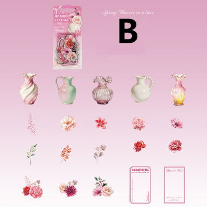 Hidden Flower Corner Series Sticker 20pcs