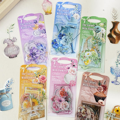 Hidden Flower Corner Series Sticker 20pcs