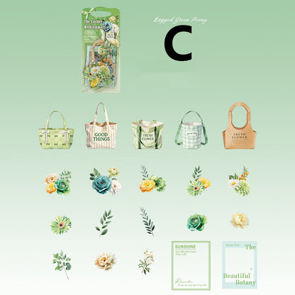 Hidden Flower Corner Series Sticker 20pcs