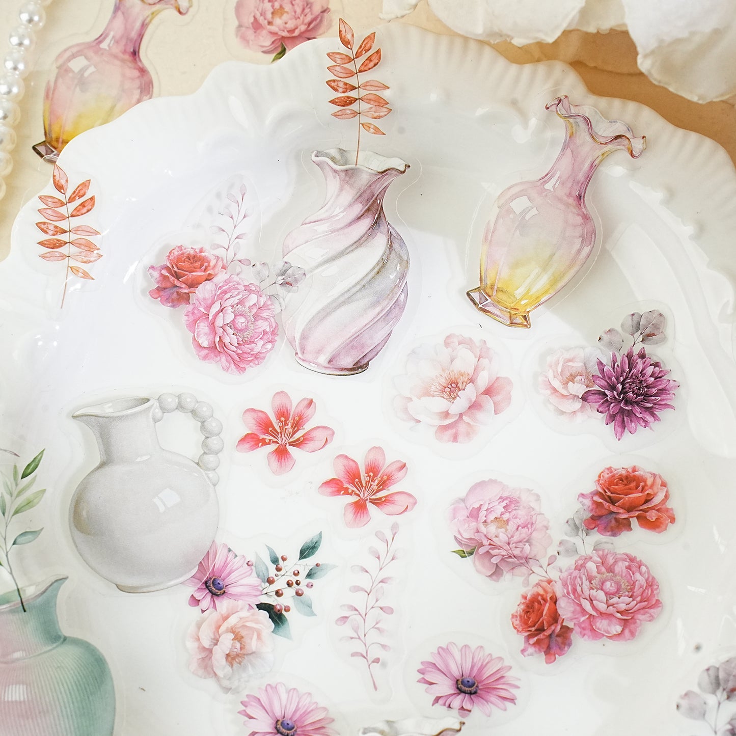 Hidden Flower Corner Series Sticker 20pcs