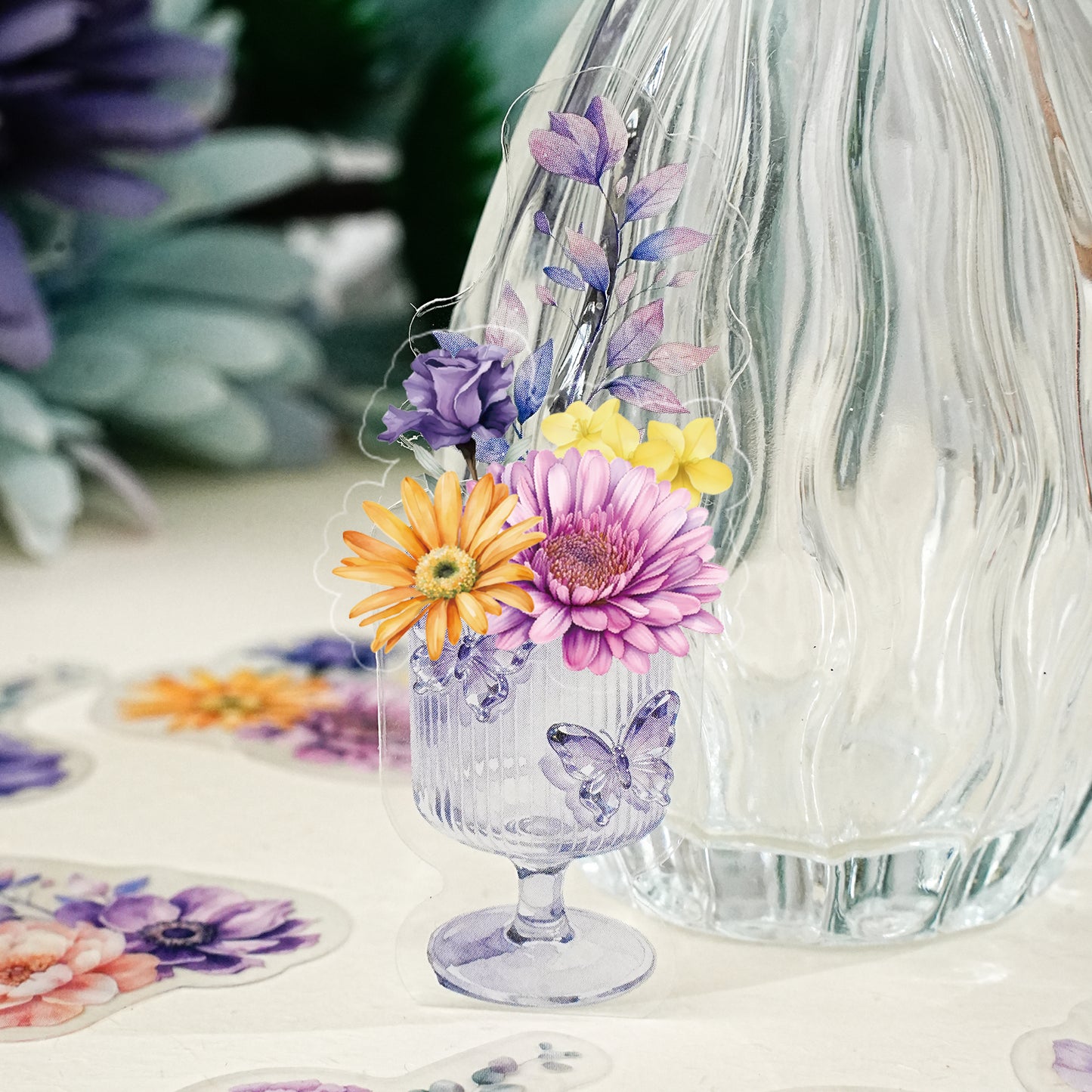 Hidden Flower Corner Series Sticker 20pcs