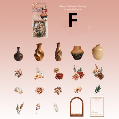 Hidden Flower Corner Series Sticker 20pcs