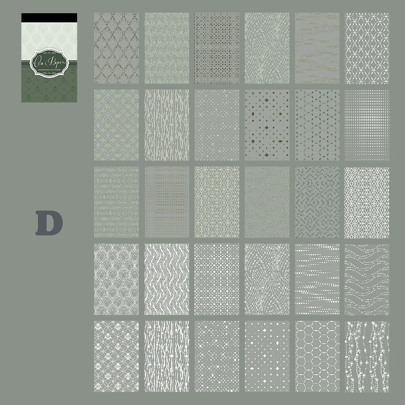 Hidden In The Texture Sticker 30pcs