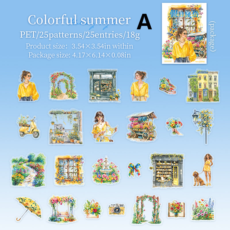 Holiday Style Stickers 25pcs