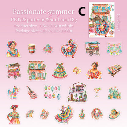 Holiday Style Stickers 25pcs