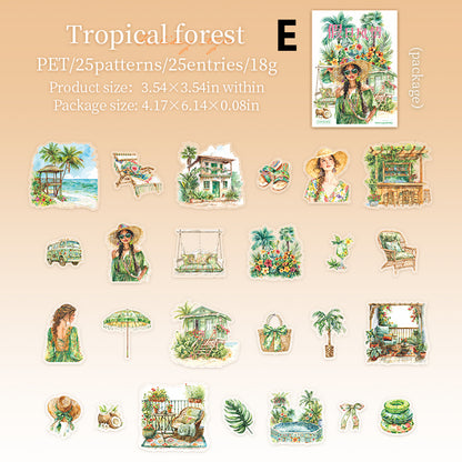 Holiday Style Stickers 25pcs