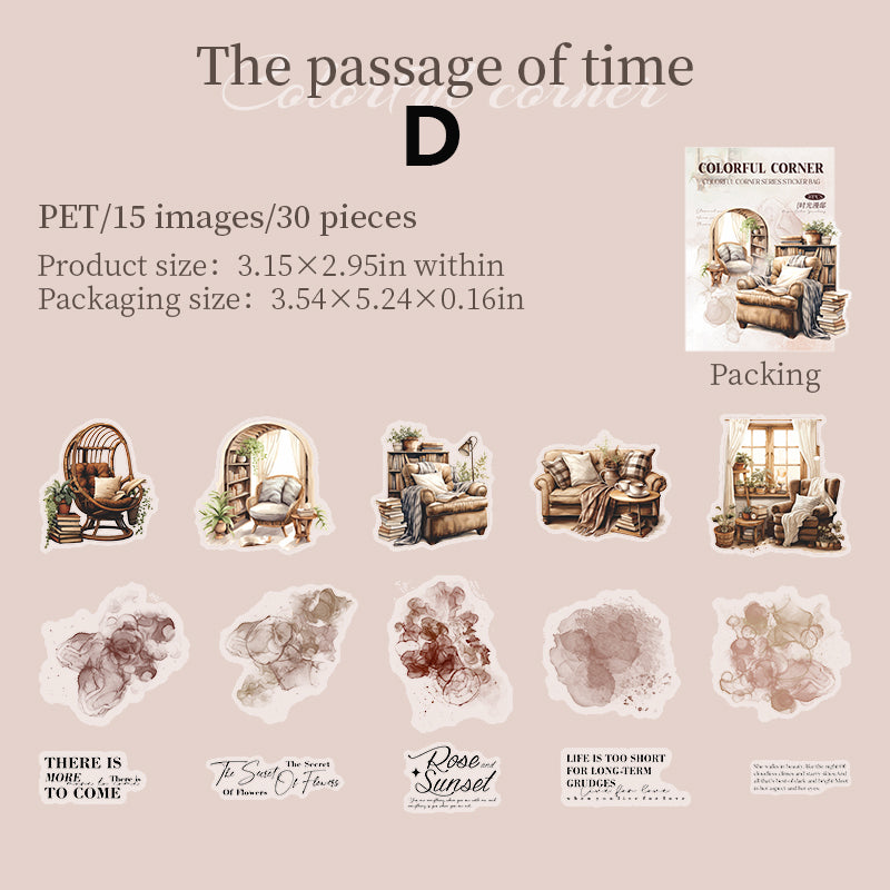 Home Corner Sticker 30pcs