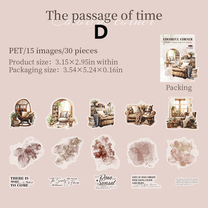 Home Corner Sticker 30pcs