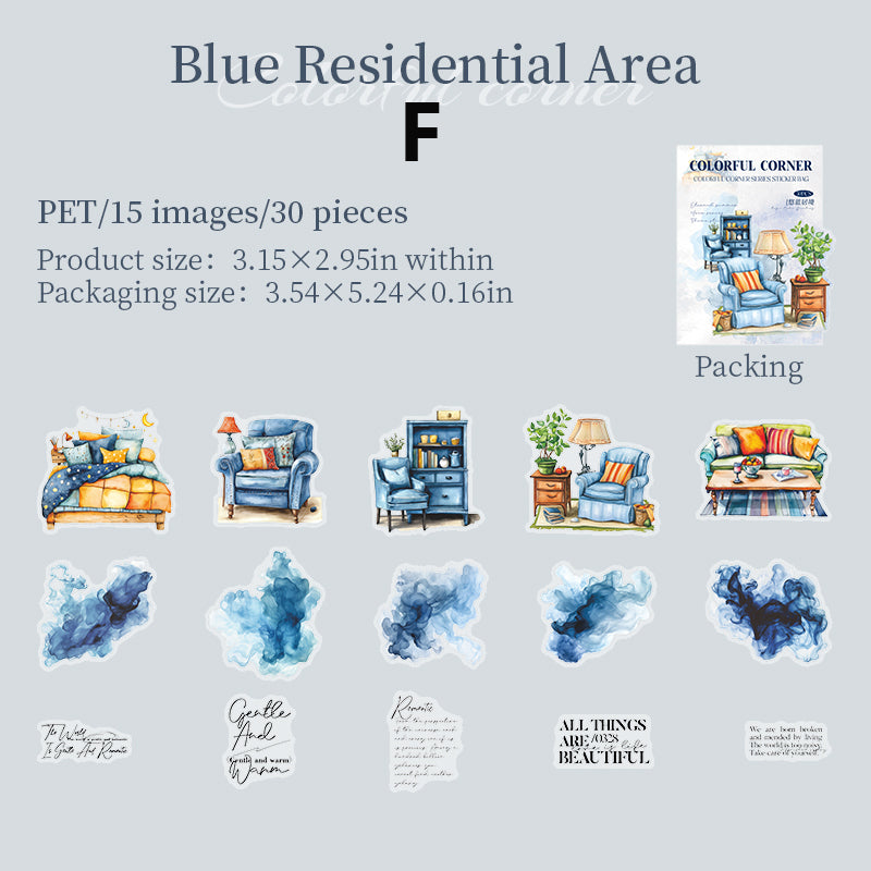 Home Corner Sticker 30pcs