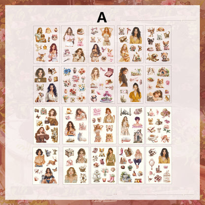 Honey Glaze Fragrance Sticker Book 20pcs