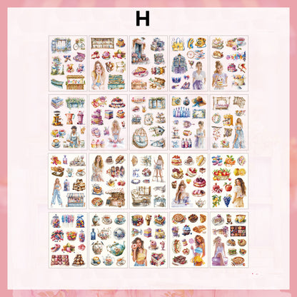 Honey Glaze Fragrance Sticker Book 20pcs