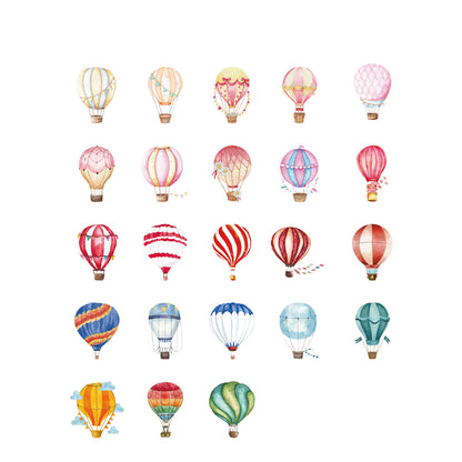 Hot Air Balloon Stickers 46pcs