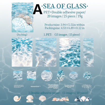 Immersive Sea Viewing Sticker 25pcs