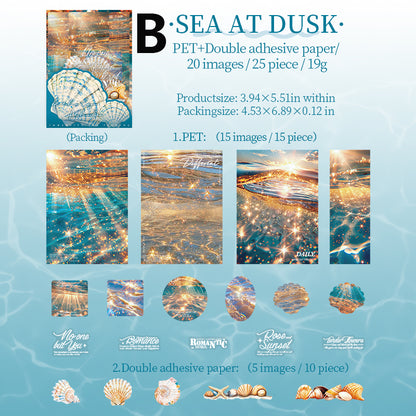 Immersive Sea Viewing Sticker 25pcs