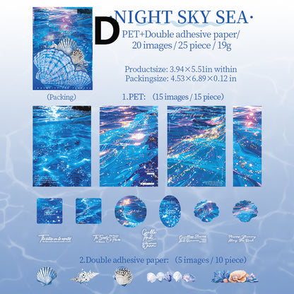Immersive Sea Viewing Sticker 25pcs
