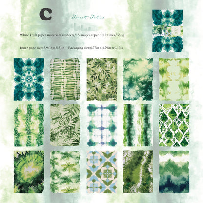 Interleaf Tie-Dye Collection Paper 30pcs