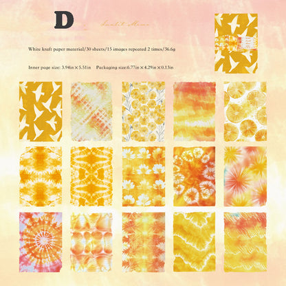 Interleaf Tie-Dye Collection Paper 30pcs