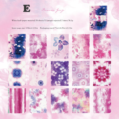 Interleaf Tie-Dye Collection Paper 30pcs