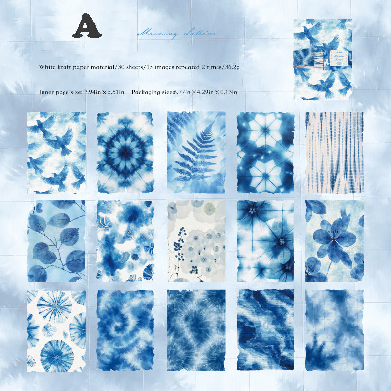 Interleaf Tie-Dye Collection Paper 30pcs