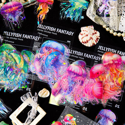 Jellyfish Fantasy Stickers 20pcs