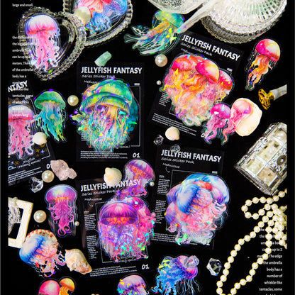 Jellyfish Fantasy Stickers 20pcs