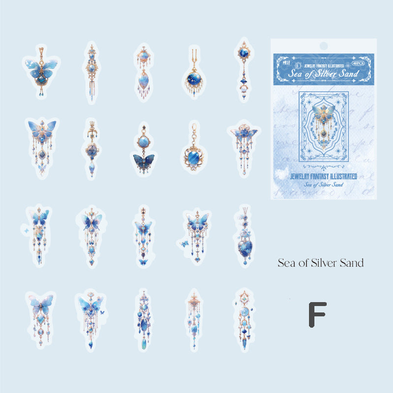 Jewelry Fantasy Stickers 40pcs