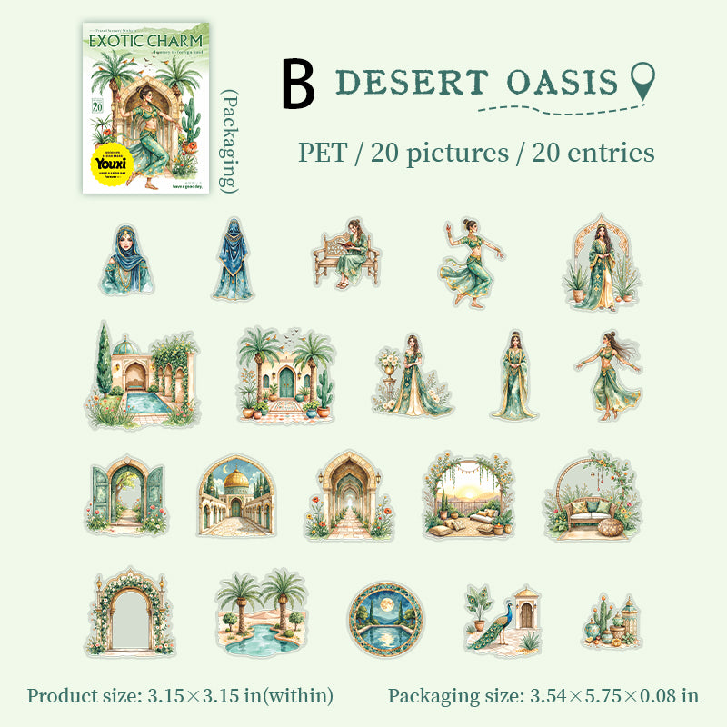 Journey Of A Foreign Land Sticker 20pcs