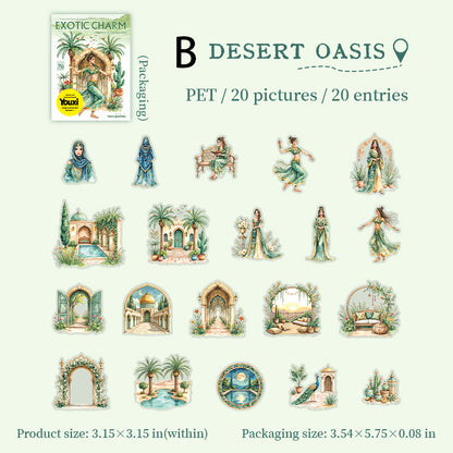 Journey Of A Foreign Land Sticker 20pcs