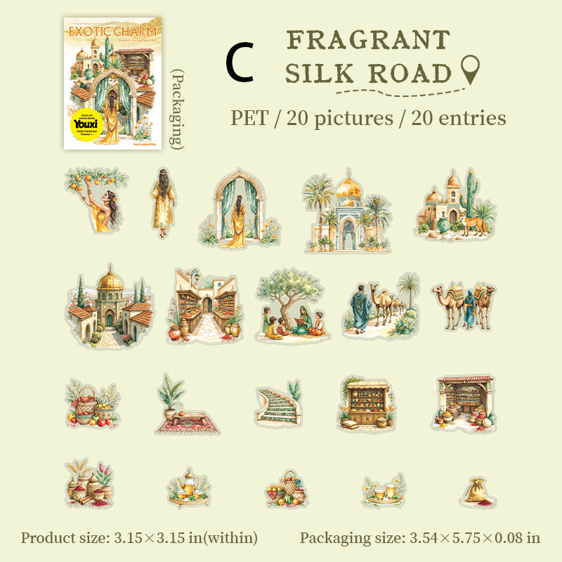 Journey Of A Foreign Land Sticker 20pcs