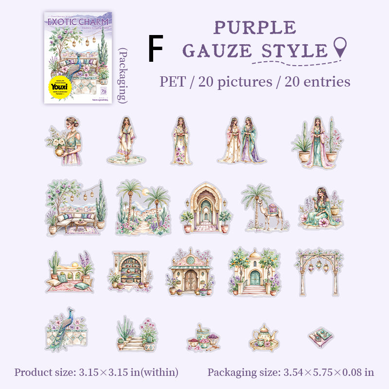 Journey Of A Foreign Land Sticker 20pcs
