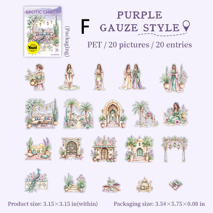 Journey Of A Foreign Land Sticker 20pcs