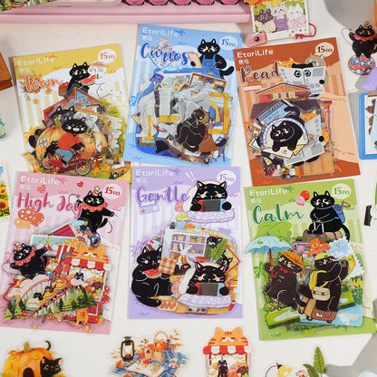 Kitty Wanders the World  Sticker 15pcs