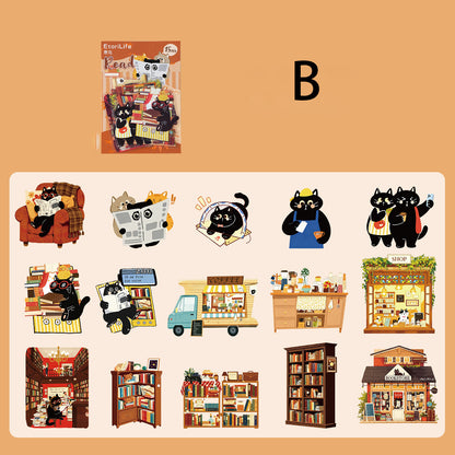 Kitty Wanders the World  Sticker 15pcs