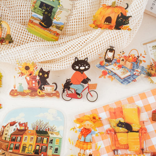 Kitty Wanders the World  Sticker 15pcs