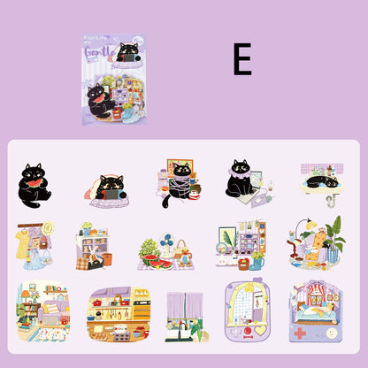 Kitty Wanders the World  Sticker 15pcs