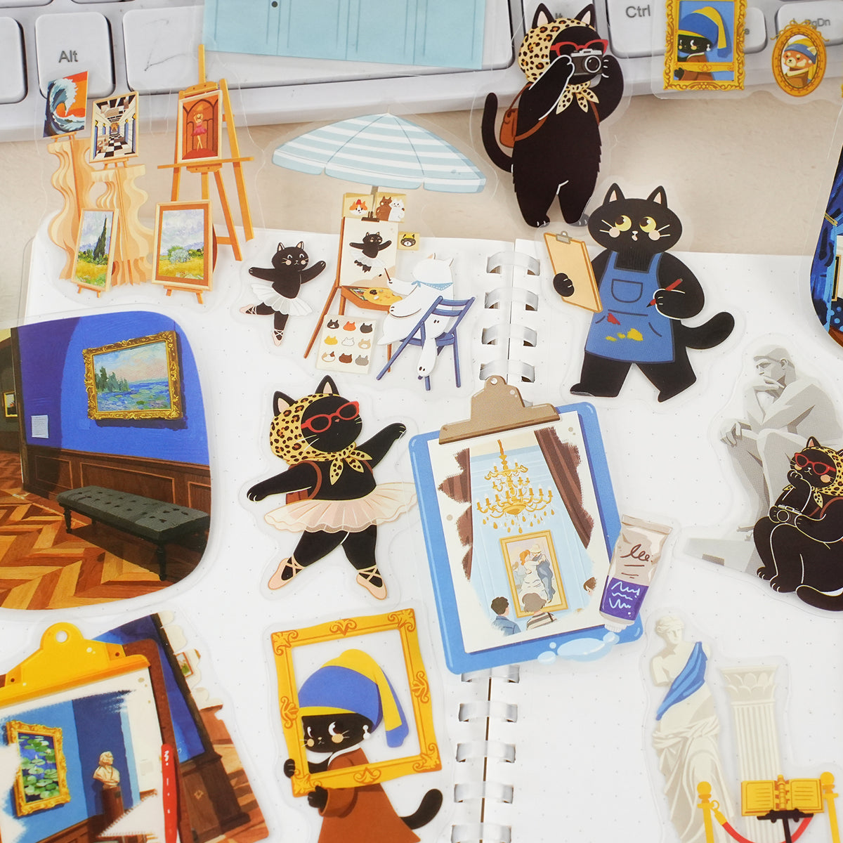 Kitty Wanders the World  Sticker 15pcs